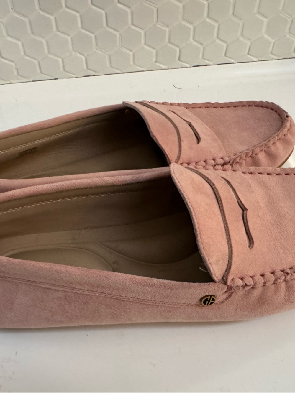 Giani Bernini Pink Suede Comfy Penny Loafers - Picture 8 of 14
